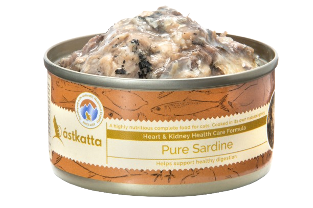 Astkatta - 肉絲主食罐 純沙甸魚主食罐強健心臟配方 80g