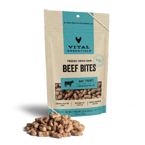 Vital Essentials - 牛肉粒 凍乾小食 犬用 2.5 oz