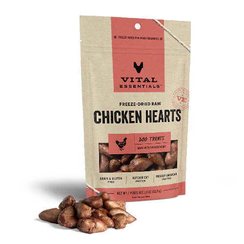 Vital Essentials - 雞心粒 凍乾小食 犬用 1.9 oz