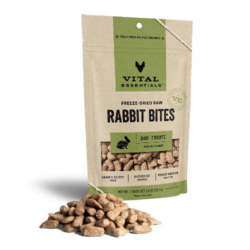 Vital Essentials - 兔肉粒 凍乾小食 犬用 2 oz